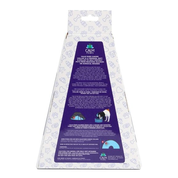 Calm Paws Dog Caring Soft Collar W/Calming Disk (Medium) Neck Size 12"-16" NEW - Picture 3 of 4